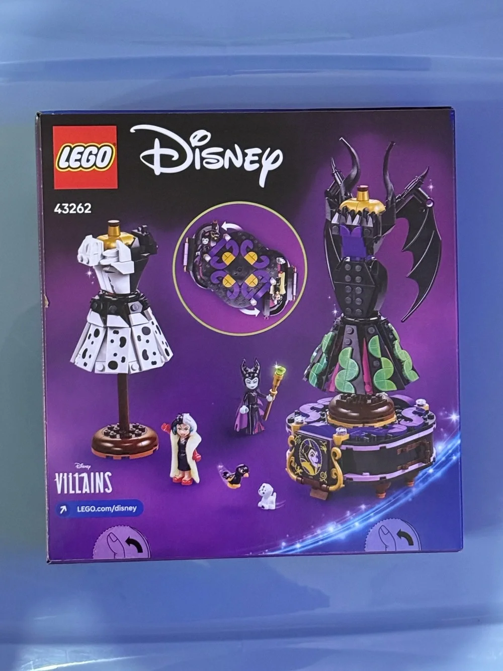 NWT LEGO Disney Villains Maleficent & Cruella De Vil’s Dresses 43262 NEW